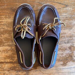 Authentic Original Sperry Top Siders - M6.5 W8 Dark Brown Leather